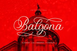 Balgona Display Font for Elegant Handmade Labels