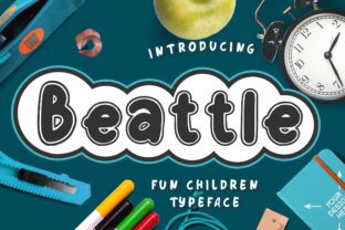 Beattle Display Font for Whimsical Web Design