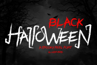 Black Halloween Font for Editorial Design