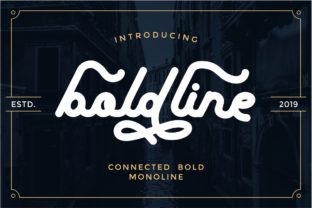 Boldline: A Connected Bold Typeface for Web Design