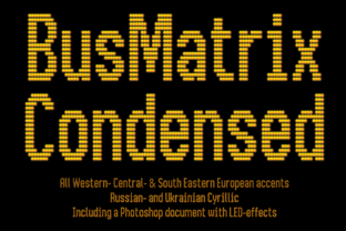 Bus Matrix: A Bold Display Font for Urban Editorial Design
