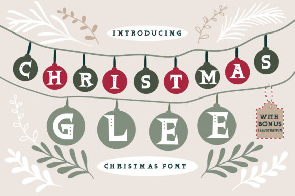 Christmas Glee: A Festive Display Font for Makers