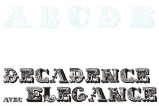 Decadence Avec Elegance: A Display Font for Editorial Headers
