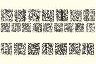 English Arabesque Revival 1900 Typeface Review