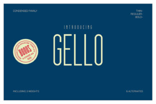 Gello: The Slim Display Font for Modern Brands