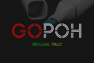 Gopoh Font Review: A Minimal Futuristic Typeface