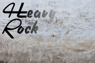Heavy Rock: A Naive Brush Script Typeface for Bold Branding