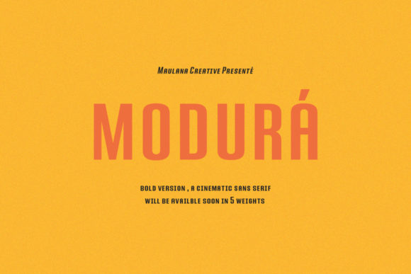 Modura: A Bold Sans Serif Typeface for Modern Editors