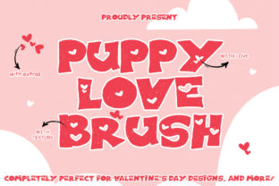 Puppy Love Brush Typeface for Branding