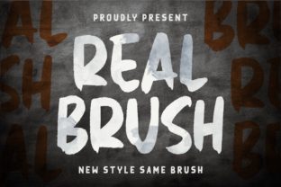 Real Brush Font for Editorial Design