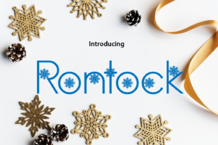 Rontock: The Playful Display Font for Winter Campaigns