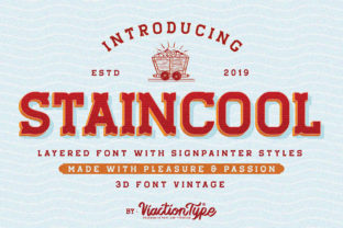 Staincool Family Typeface for Retro Branding