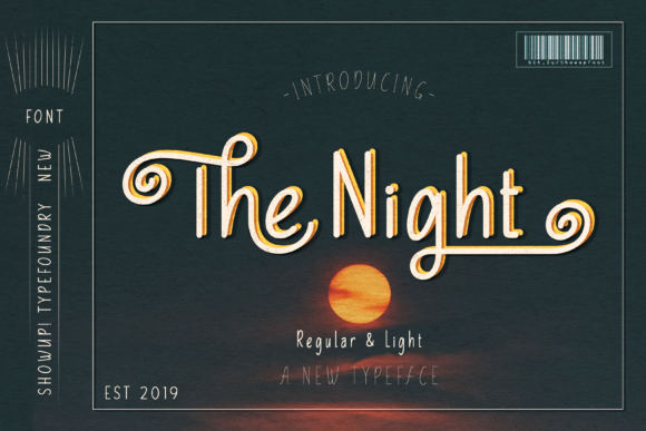 The Night: A Playful Display Font for Makers