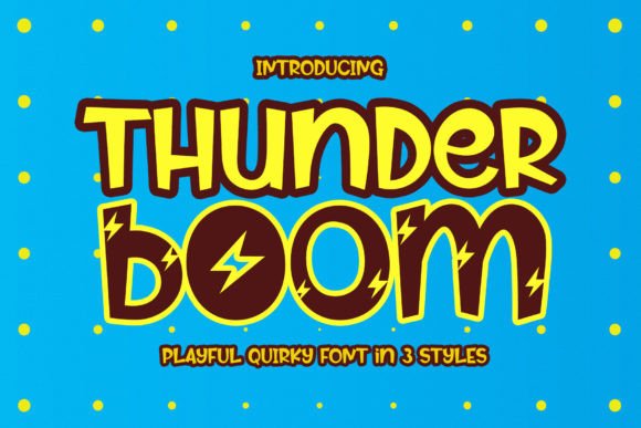 Thunder Boom: A Playful Display Font for Bold Campaigns